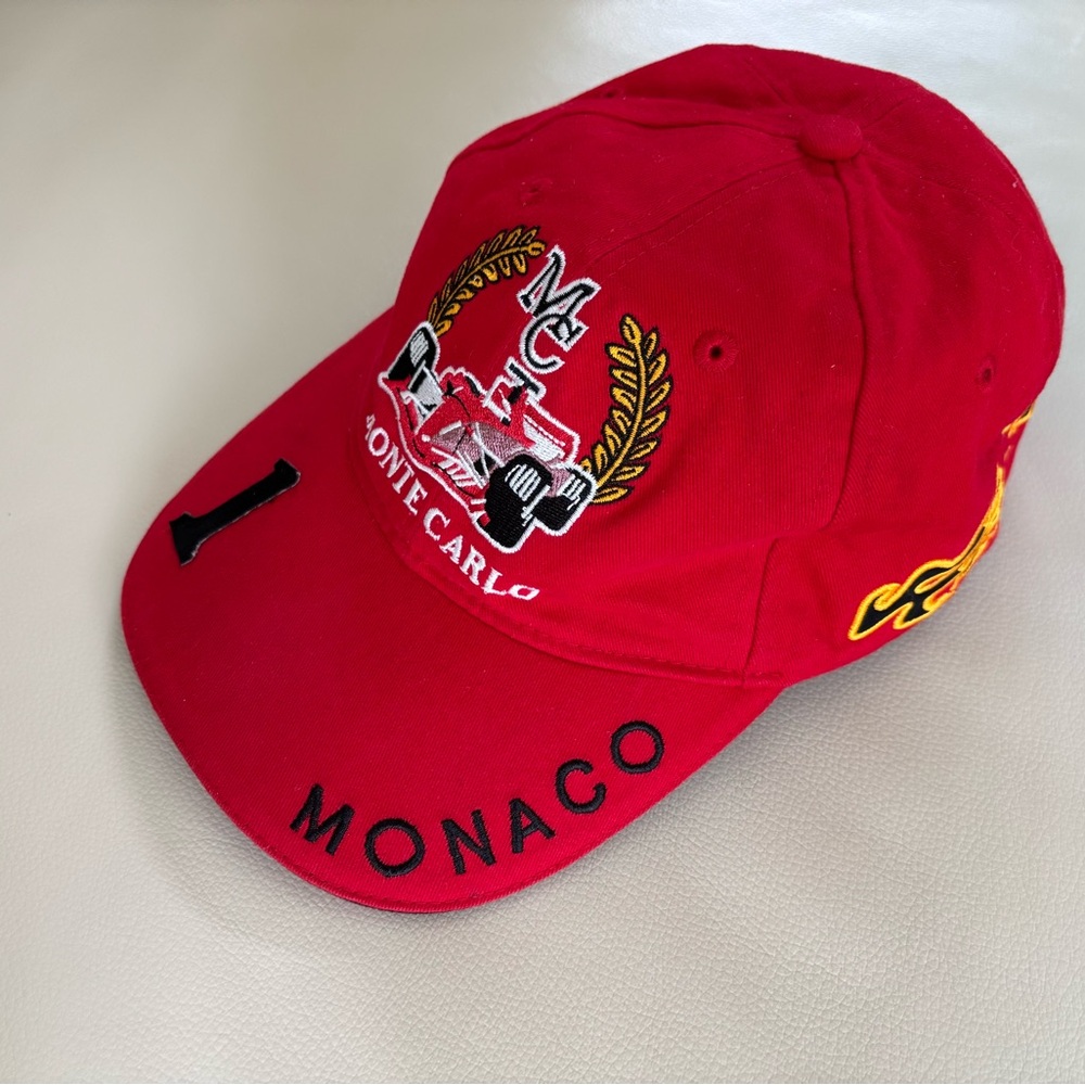 Monaco Monte Carlo Grand Prix Racing Cap, Red